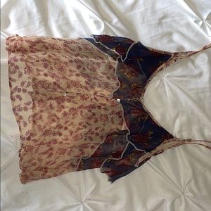 Ruffle free people tank